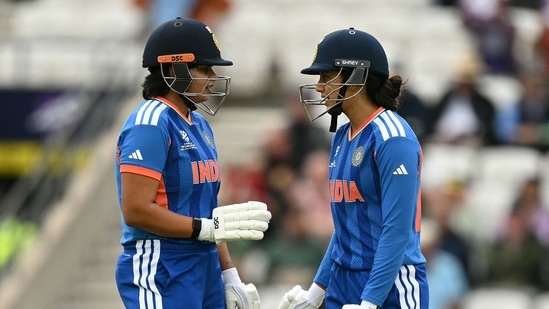 Shafali Verma and Smriti Mandhana stitched a 115-run partnership for the opening wicket, setting the stage for a big total.(AFP)