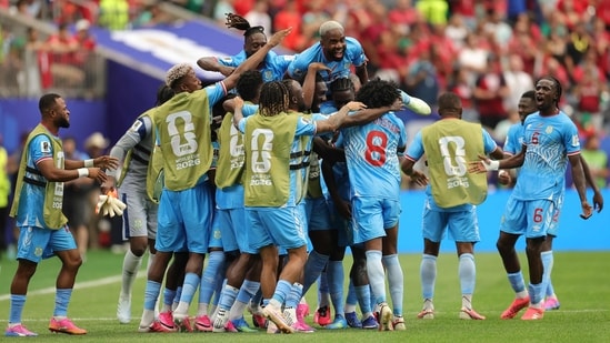 With the match ending as a 1-1 draw, DR Congo scripted a historic result. They also got their first-ever WC goal.(Getty Images via AFP)