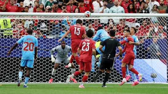 The Europeans started on a strong note as Joao Neves converted his header in the sixth minute.(IMAGN IMAGES via Reuters)