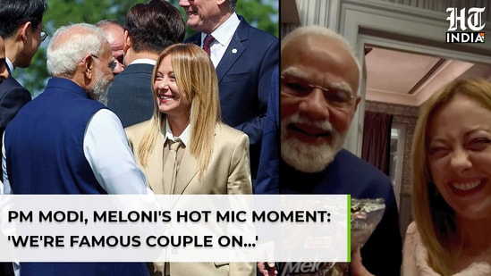 PM Modi &amp; Meloni's hot mic moment at G7: 'we're most famous couple on…'