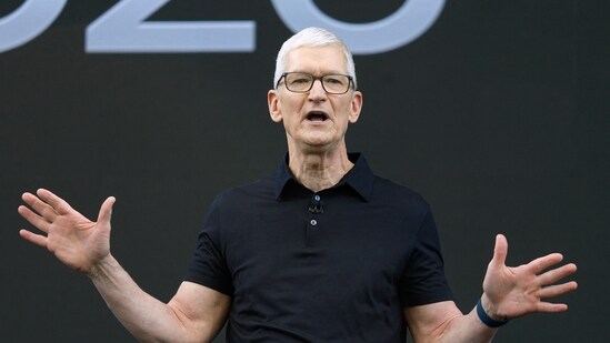 Apple CEO Tim Cook, who will hand over the reins to John Ternus in September, did not disclose when or how much prices might rise, nor which products could be impacted. (Getty Images via AFP)