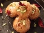 Sanjeev Kapoor's balushahi recipe has a cook time of approximately an hour. 