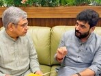 Centre has clarified that there is no proposal to shut down Pune Akashvani News Division, putting to rest speculation triggered by recent media reports. The announcement came from minister for information & broadcasting Ashwini Vaishnaw (L) after meeting Pune MP Murlidhar Mohol. (HT)