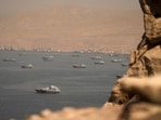 Vessels at the Strait of Hormuz, as seen from Musandam, Oman, June 18, 2026. REUTERS/Stringer     TPX IMAGES OF THE DAY