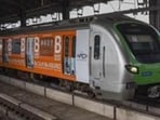 Mumbai: A metro train arrives at Andheri metro station (PTI FILE PHOTO)