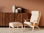 That oversized lounge chair might take up space, but it gives back comfort, warmth and a cosy corner to unwind. 