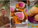 Neil Patrick Harris enjoys food at Bungalow. 