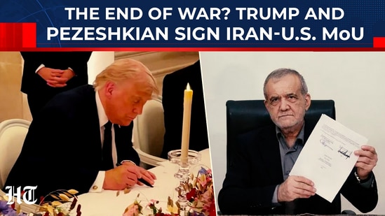 Breaking: US-Iran MoU signed remotely by both Trump and Pezeshkian