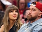 Singer Taylor Swift and Travis Kelce of the Kansas City Chiefs attend Game Three between the New York Knicks and the Cleveland Cavaliers in the NBA Eastern Conference Finals at Rocket Arena on May 23, 2026 in Cleveland, Ohio. 