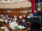 West Bengal Governor R. N. Ravi addresses the first session of the 18th Legislative Assembly at Lok Bhavan, in Kolkata on Thursday. 