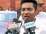 New Delhi, Jun 19 (ANI): TMC MP Abhishek Banerjee speaks to media after meeting Lok Sabha Speaker Om Birla, in New Delhi on Friday.