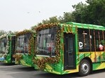 Delhi currently operates 30 Ladies Special buses on key routes across the city. (HT)