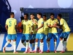 Brazil during the Morocco game.