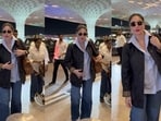 Kareena Kapoor embraces the oversized trend in a layered airport look.