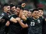 Mexico players celebrate. (AP)