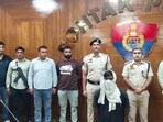 Police secured a two-day remand of the accused and are questioning him to identify those involved in supplying and receiving the illegal weapons. (Manoj Dhaka/HT)