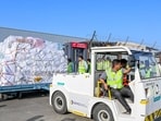 The airport began commercial flight operations on June 15, followed by the launch of cargo services on June 17, officials said. (HT PHOTO)
