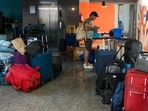 The enforcement team and the DLF Phase-3 police started the drive around 12.30pm, officials said, adding that the drive faced resistance from the owners and tenants of the properties. (Parveen Kumar/HT)