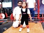 Two years eight months old Radhika Gadiya won the gold medal
