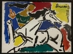 What we stand to lose, if we don't play our role right, is the kind of inspired, spontaneous art MF Husain created when he arrived for a talk at Indian School of Business, years ago, and decided to paint instead. No brushes were available, so he dipped his fingers in pigment and simply painted on a flip chart. (Image: Kashyap Kompella)