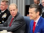 Deputy Defense Secretary Stephen Feinberg and Defense Secretary Pete Hegseth