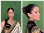 Janhvi Kapoor's styling exemplifies a head-turning regal grace. (Picture credit: Instagram/@nikitamenon1 )