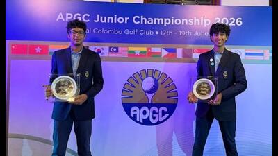 Both players, classmates at Strawberry Fields High School and trainees of coach Jesse Grewal, played pivotal roles throughout the tournament. (HT Photo)
