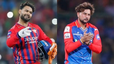 Rishabh Pant for LSG and Kuldeep Yadav for Delhi Capitals. (X images) Rishabh Pant for LSG and Kuldeep Yadav for Delhi Capitals. (X images)