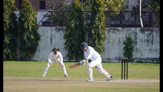 Earlier, Tricity Bashers defeated Royal Titans by 11 runs, with Sanyam Saini scoring 60 and Gaganpreet Singh taking 3/25. (HT File)