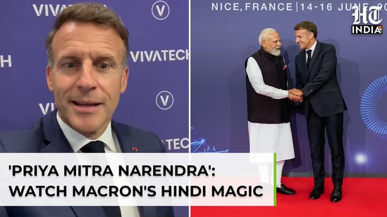 Macron goes full desi mode: Hindi heartfelt farewell to PM Modi