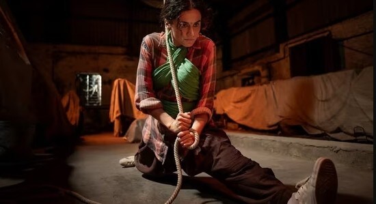 Taapsee Pannu in a still from Gandhari Taapsee Pannu in a still from Gandhari