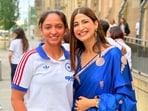 Harmanpreet Kaur, Aahana Kumra 