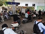 As the fuel supply has not yet fully normalized, a slight shortage of petrol is being felt at some places in Thane. Consequently, long queues of motorists were seen at several petrol pumps as they rushed to refuel their vehicles. ,in Thane ,in Mumbai, India, on, Thursday, June -18, 2026.