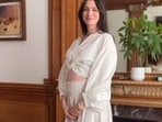 The announcement comes after the actor was recently photographed during a vacation with what appeared to be a visible baby bump.