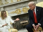 Trump insists Italian PM Meloni 'asked, over and over' for photo with him at G7. 