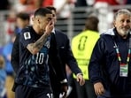 Miguel Almiron became the first player issued a red card at the World Cup for covering his mouth.