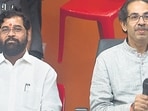 Mumbai, India - September 20, 2019: Shiv Sena chief Uddhav Thackeray interact media after meeting with all shiv sena ministers at Sena Bhavan, Dadar in Mumbai, India, on Friday, September 20, 2019. (Photo by Satish Bate/Hindustan Times) (Satish Bate/HT Photo)