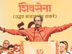 Mumbai, India. 19, 2026 - Uddhav Thackeray, Chief of Shiv Sena (UBT), addressed party members at Shanmukhanand Hall in Mumbai on the party’s 60th foundation day. Aditya Thackeray, Yuva Sena Chief, along with Sanjay Raut, Anil Desai, Arvind Sawant, Rajabhau Vaze, and other senior leaders, were also present. Mumbai, India. 19, 2026. (Photo by Raju Shinde/HT Photo) (Raju Shinde)