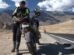 Amit Sadh at Leh - Alchi Highway during his 2024 trip