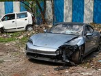 The crash sparked nationwide outrage after a luxury Porsche allegedly driven by a minor rammed a motorcycle in Kalyaninagar area on May 19, 2024, killing IT professionals Ashwini Koshta and Aneesh Awadhiya. (HT FILE)