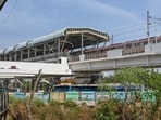 To fix this, on June 11, the Delhi Metro Rail Corporation (DMRC) floated a tender worth <span class='webrupee'>₹</span>47.34 crore to complete the unfinished station. (HT PHOTO)