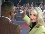 Deidre Hall staged a slap on Today host Craig Melvin during a live segment celebrating her 50th anniversary as Marlena Evans.