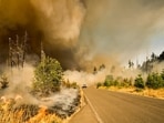 Wildfire in Utah. Wildfire in Utah.