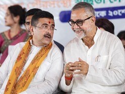 মুখ্যমন্ত্রী শুভেন্দু অধিকারী ও শিল্পমন্ত্রী তাপস রায়