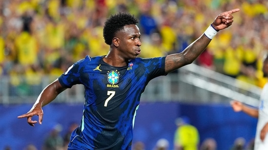 Vinicius Junior capped an impressive first-half display with a goal of his own and provided the assists for both of Cunha's strikes.(AP Photo)