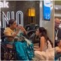 সৌরভের মায়ের সঙ্গে দর্শনা। 