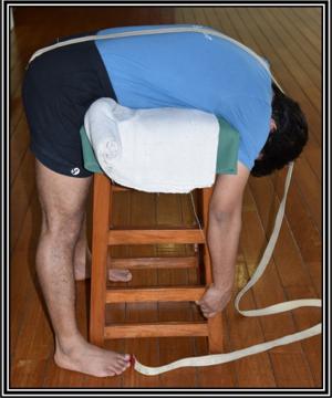 When the spine is extended through measured and therapeutic asanas , the patient can find relief from back pain. (Iyengar Yoga Yogakshema, Delhi NCR) When the spine is extended through measured and therapeutic asanas , the patient can find relief from back pain. (Iyengar Yoga Yogakshema, Delhi NCR)