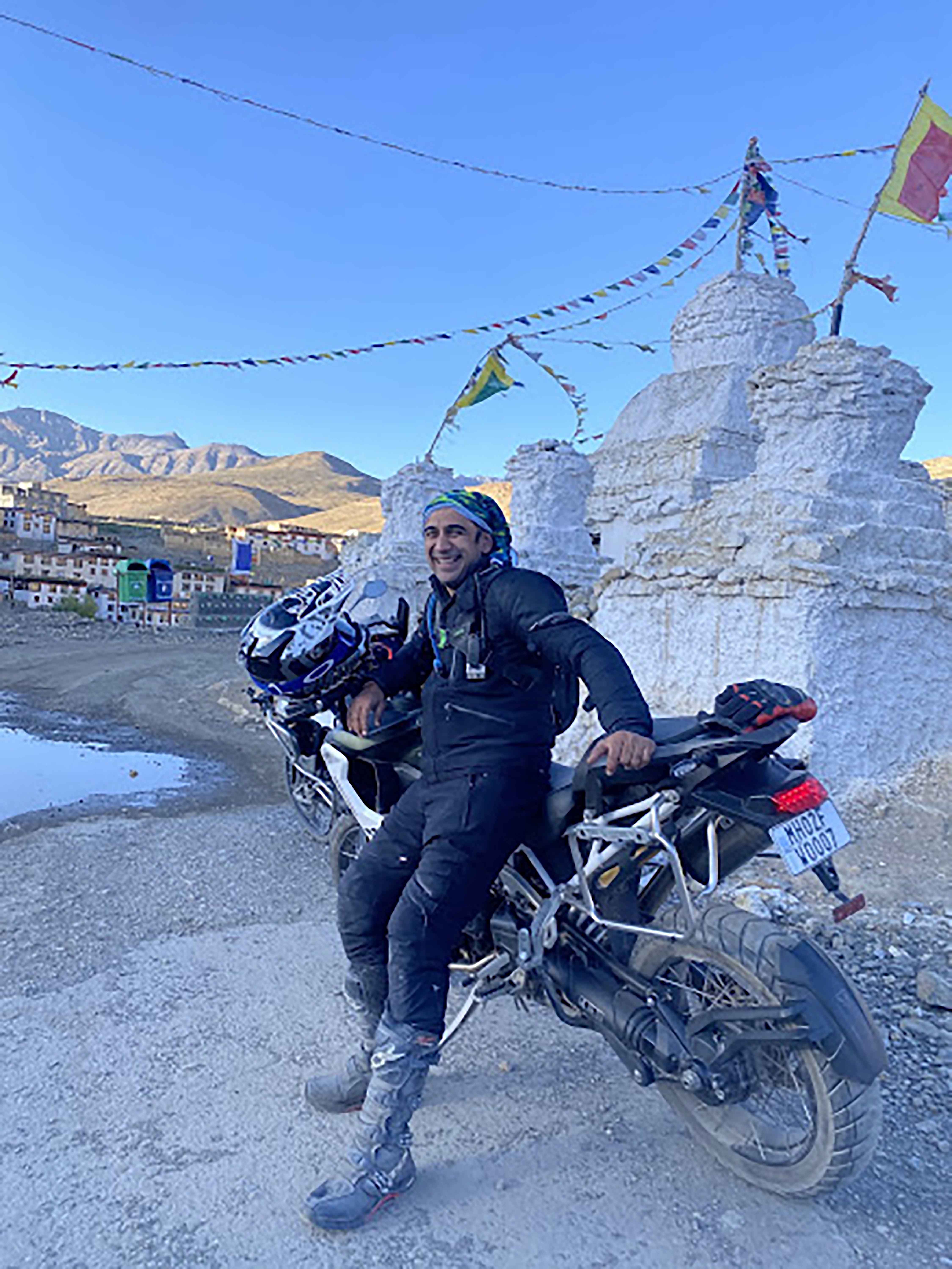 Amit at Kibber, is a village located high in the Spiti Valley in the Himalayas Amit at Kibber, is a village located high in the Spiti Valley in the Himalayas