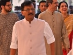 Uddhav Thackery, Chief of Shiv Sena (UBT) with family, attended the wedding of Ravati Sule, daughter of NPC leader Supriya Sule, at the Jio World Convention Centre in Mumbai on June 20, 2026.