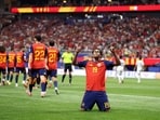 Spain were in the midst of a 294-minute scoreless streak in the World Cup, the team's longest in its World Cup history. And up came Lamine Yamal with his 10th-minute strike.&nbsp;(Getty Images via AFP)